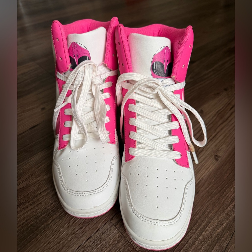 Pink Power Rangers Costume Fun.Com Adult Sneakers - Picture 3 of 7